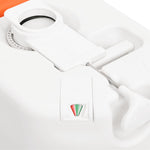 Integrert Campingtoalett Hvit 24+17 L Hdpe Og Pp