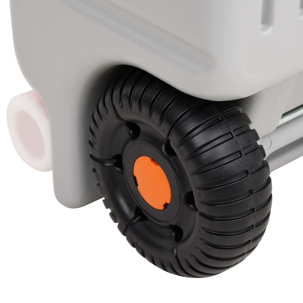 Vanntank Med Hjul For Camping 75 L Grå