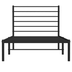 Sengeramme I Metall Med Hodegavl Svart 90X200 Cm