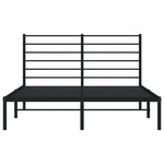 Sengeramme I Metall Med Hodegavl Svart 120X190 Cm