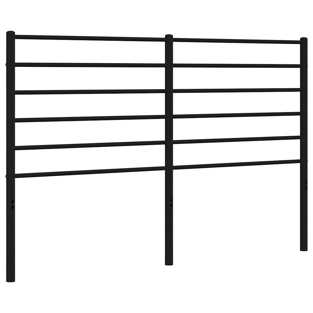 Utskiftbar Sengegavl I Metall Svart 135 Cm