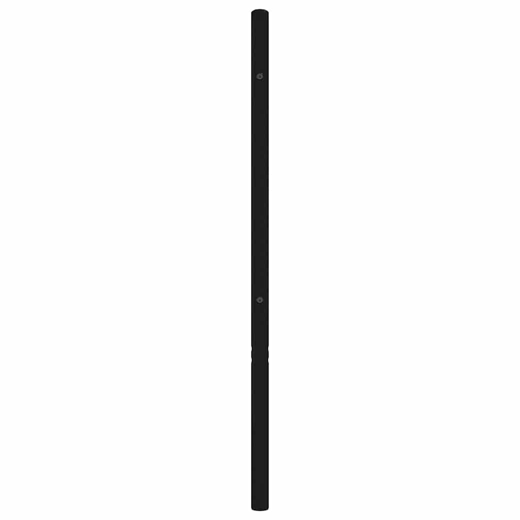 Utskiftbar Sengegavl I Metall Svart 135 Cm