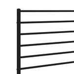 Utskiftbar Sengegavl I Metall Svart 135 Cm