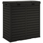 Utendørs Søppelkasse Svart 78X41X86 Cm Polypropylen