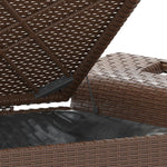 Hagebenk Med Pute Brun 116X46X57 Cm Polyrotting