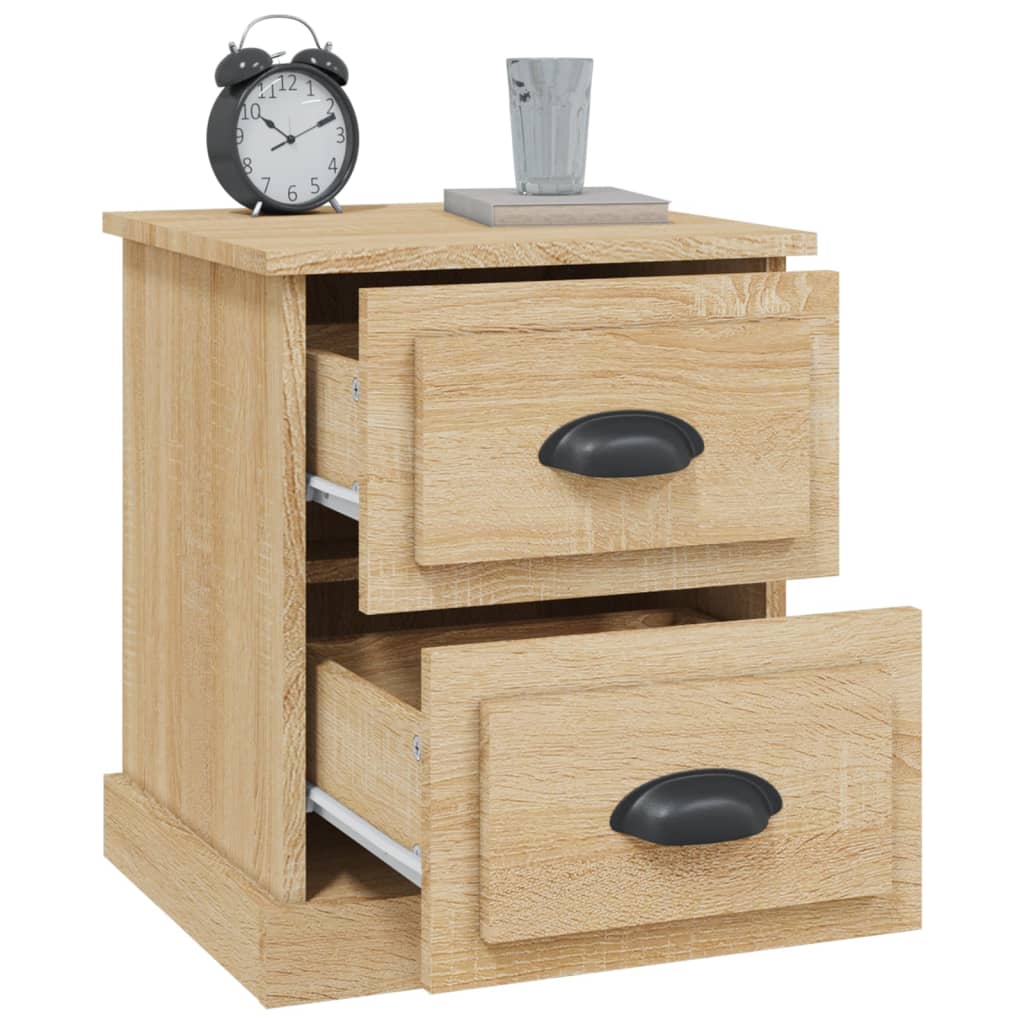 Nattbord Sonoma Eik 39X39X47,5 Cm Konstruert Tre