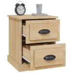 Nattbord Sonoma Eik 39X39X47,5 Cm Konstruert Tre