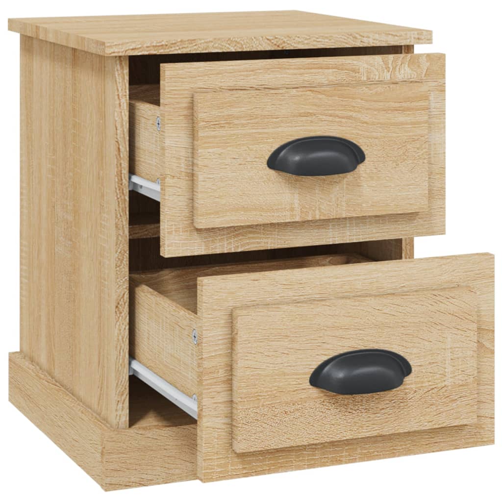 Nattbord Sonoma Eik 39X39X47,5 Cm Konstruert Tre