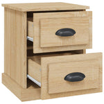 Nattbord Sonoma Eik 39X39X47,5 Cm Konstruert Tre