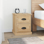 Nattbord Sonoma Eik 39X39X47,5 Cm Konstruert Tre