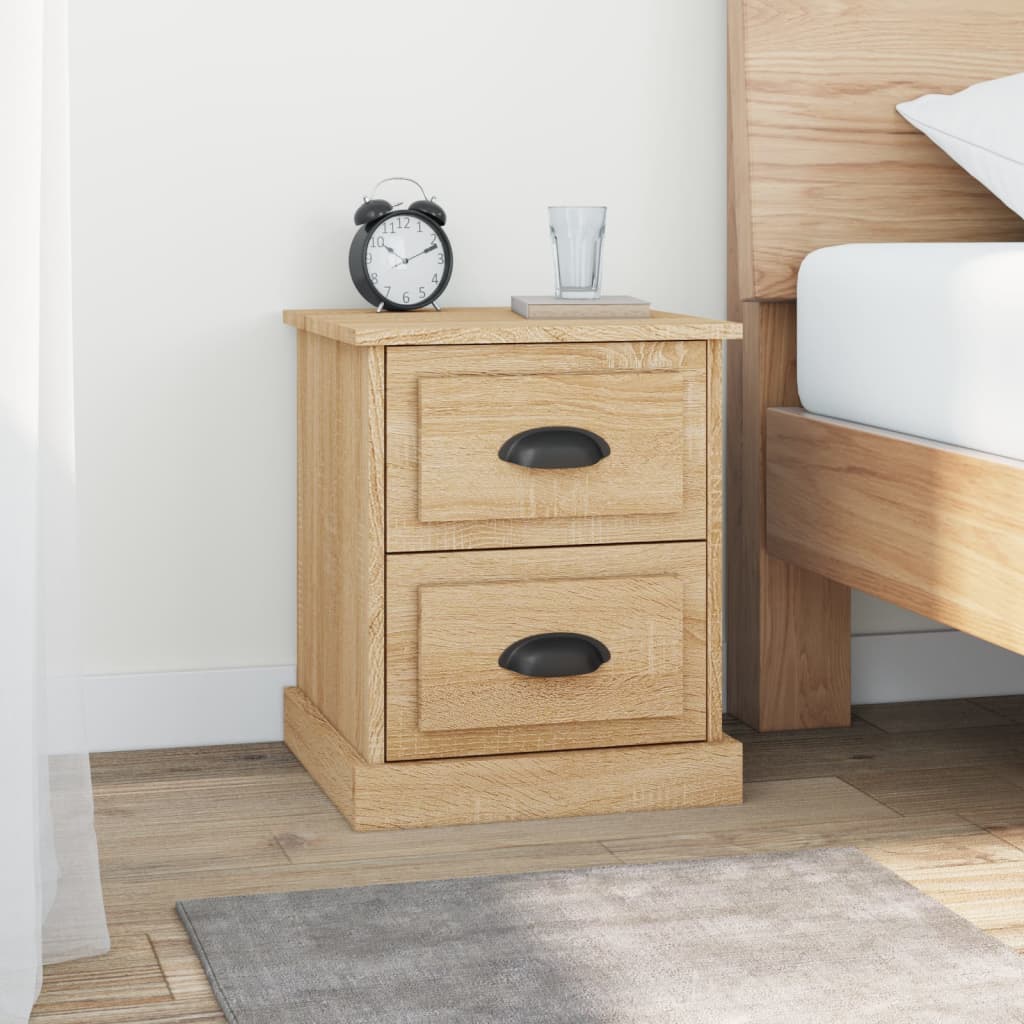 Nattbord Sonoma Eik 39X39X47,5 Cm Konstruert Tre