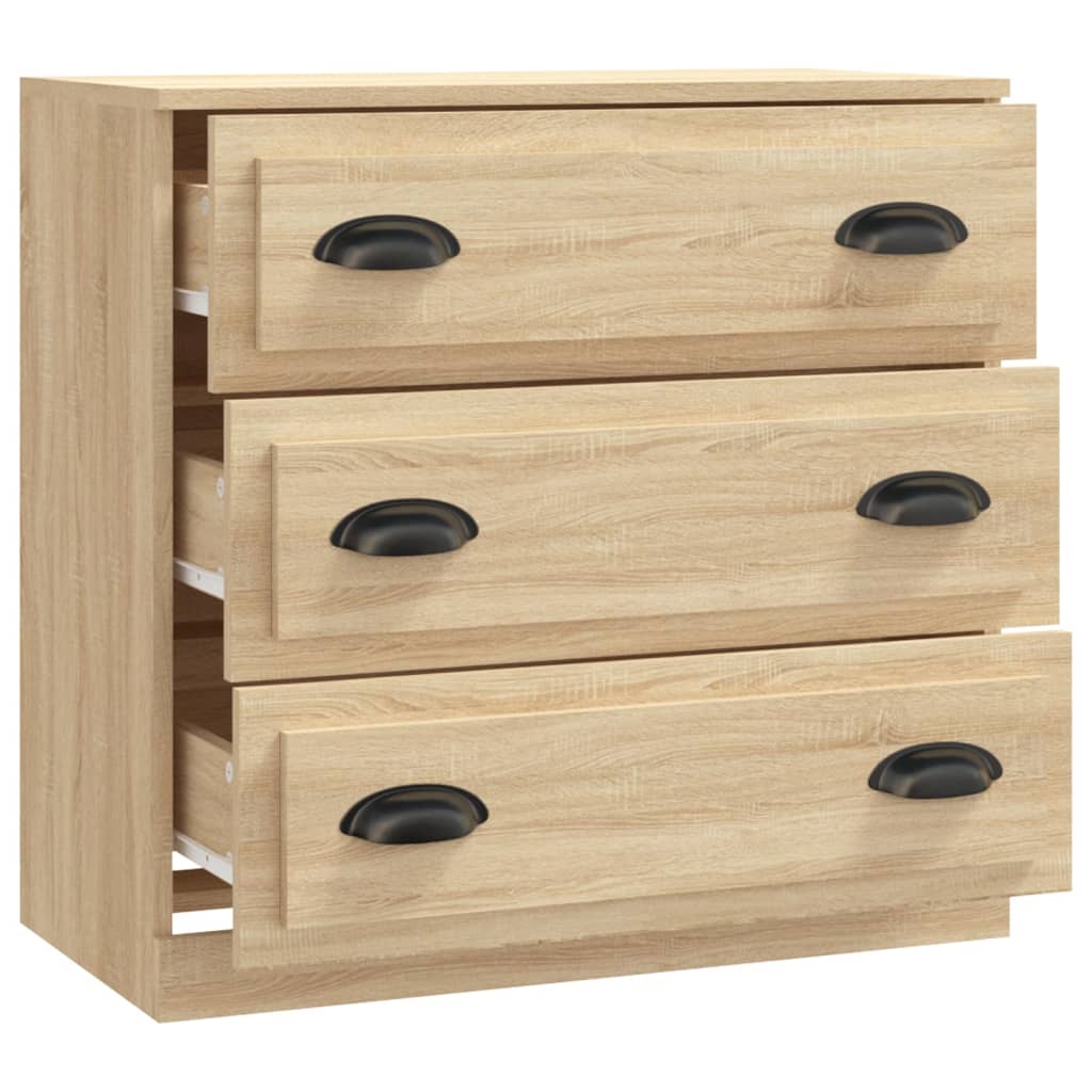 Skjenk Sonoma Eik 70X35,5X67,5 Cm Konstruert Tre