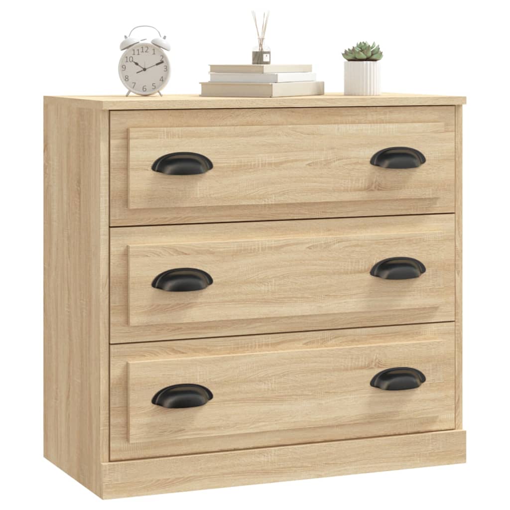 Skjenk Sonoma Eik 70X35,5X67,5 Cm Konstruert Tre