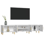 Tv-Benk Hvit 180X31,5X40 Cm Konstruert Tre