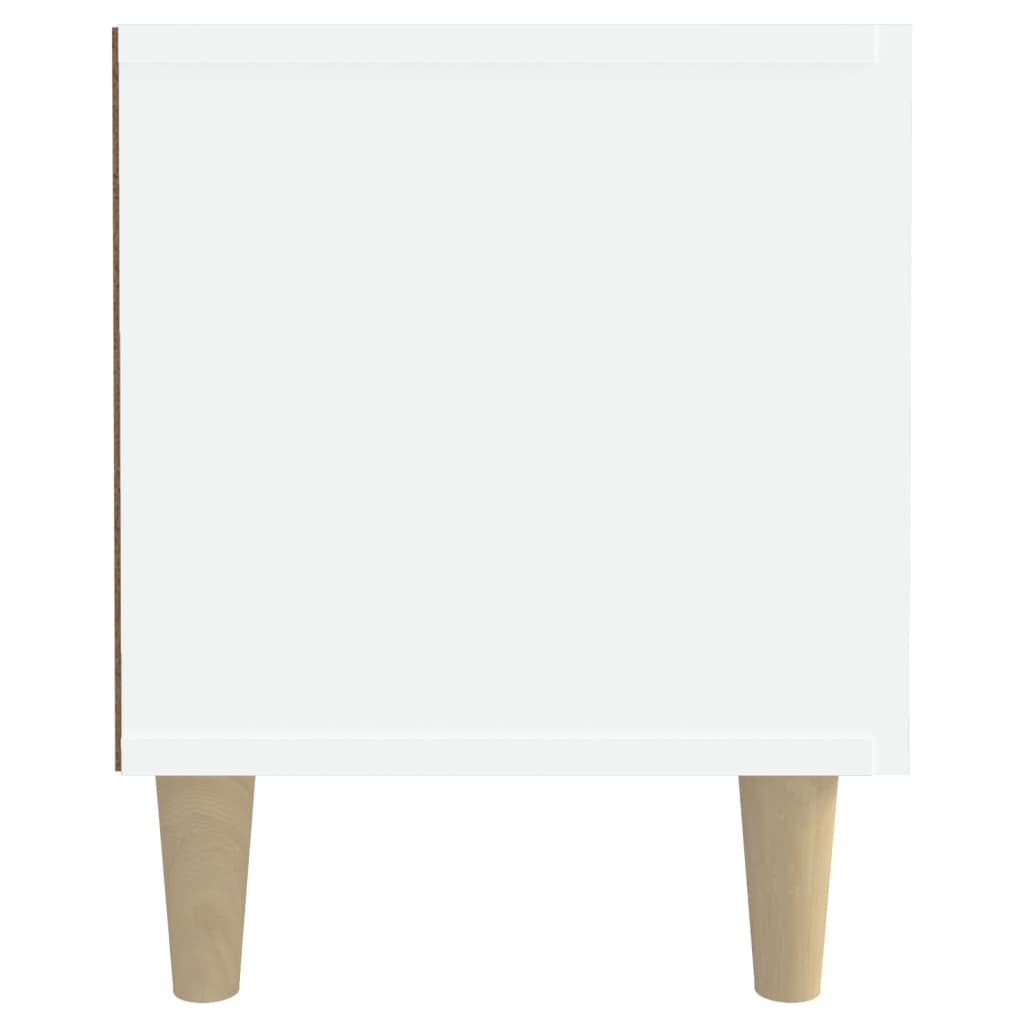 Tv-Benk Hvit 180X31,5X40 Cm Konstruert Tre