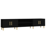 Tv-Benk Svart 180X31,5X40 Cm Konstruert Tre