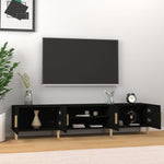Tv-Benk Svart 180X31,5X40 Cm Konstruert Tre