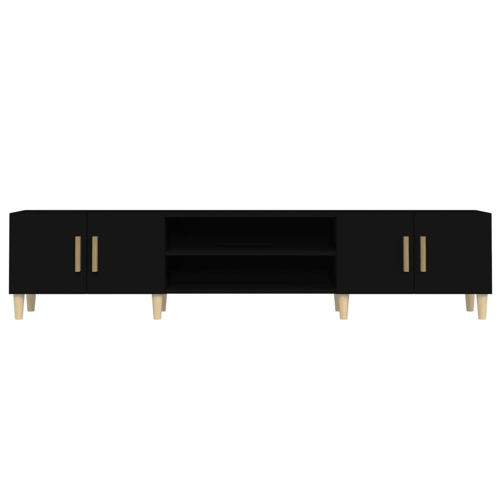Tv-Benk Svart 180X31,5X40 Cm Konstruert Tre