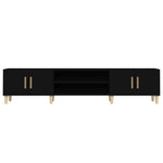 Tv-Benk Svart 180X31,5X40 Cm Konstruert Tre