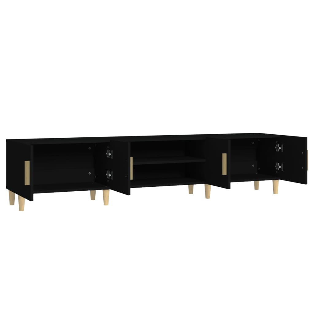 Tv-Benk Svart 180X31,5X40 Cm Konstruert Tre