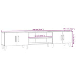 Tv-Benk Svart 180X31,5X40 Cm Konstruert Tre