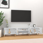 Tv-Benk Høyglans Hvit 180X31,5X40 Cm Konstruert Tre
