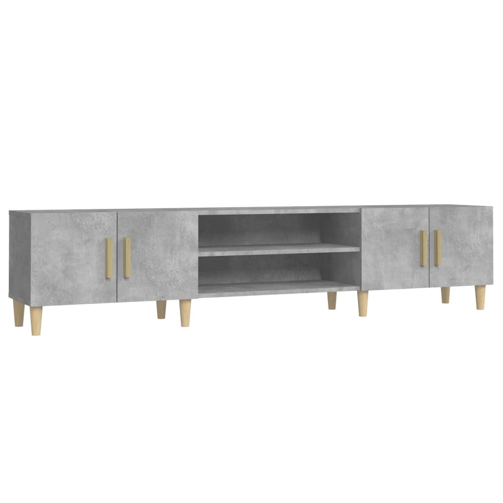Tv-Benk Betonggrå 180X31,5X40 Cm Konstruert Tre