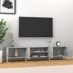 Tv-Benk Betonggrå 180X31,5X40 Cm Konstruert Tre