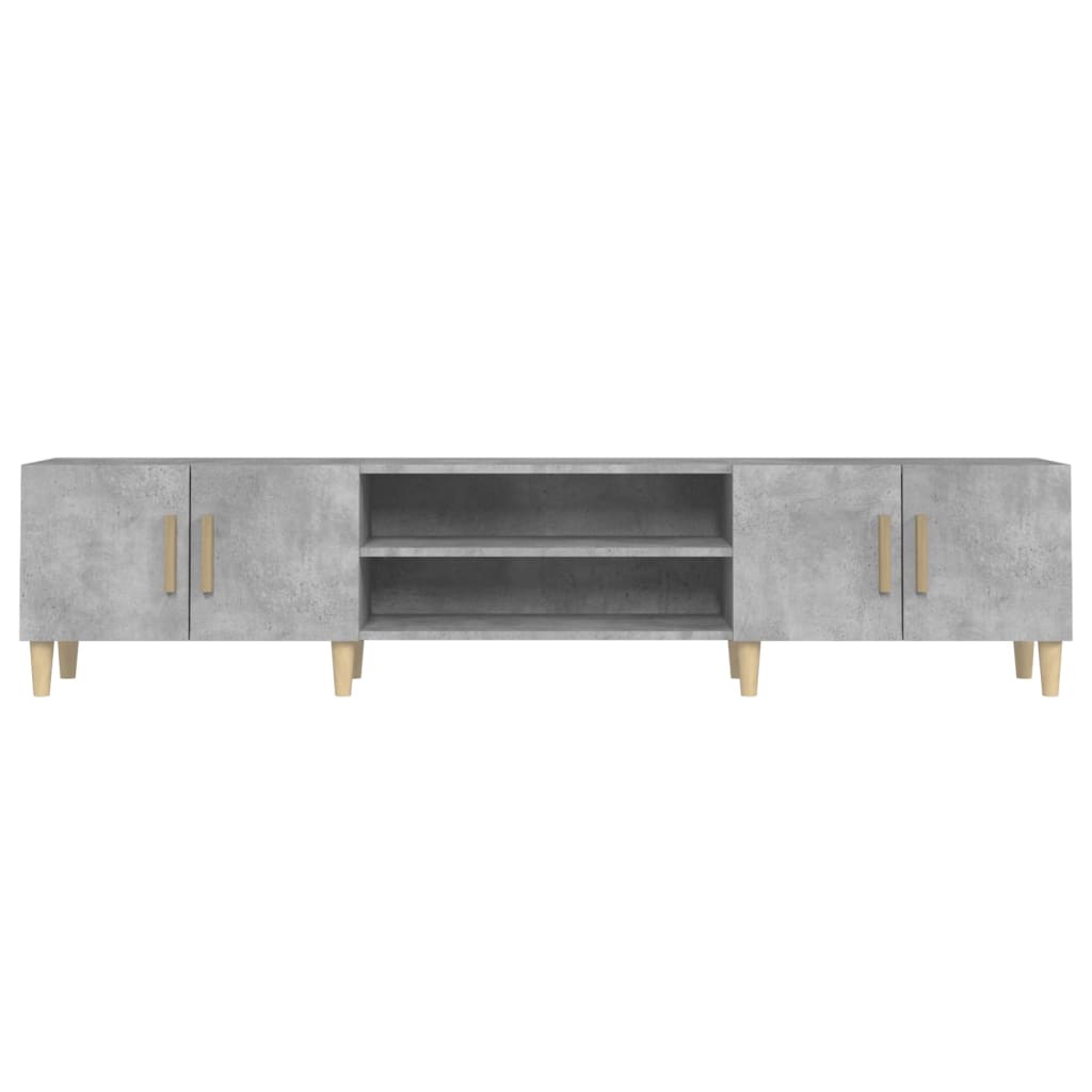 Tv-Benk Betonggrå 180X31,5X40 Cm Konstruert Tre