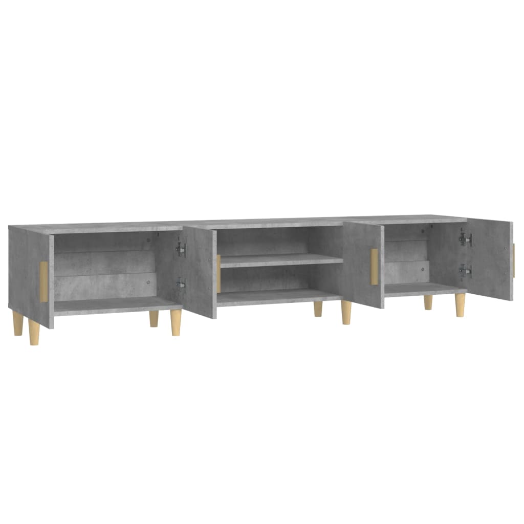 Tv-Benk Betonggrå 180X31,5X40 Cm Konstruert Tre