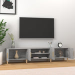Tv-Benk Grå Sonoma 180X31,5X40 Cm Konstruert Tre