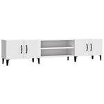 Tv-Benk Hvit 180X31,5X40 Cm Konstruert Tre