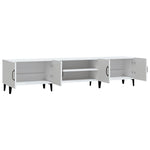 Tv-Benk Hvit 180X31,5X40 Cm Konstruert Tre