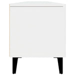 Tv-Benk Hvit 180X31,5X40 Cm Konstruert Tre