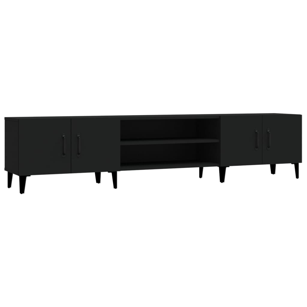 Tv-Benk Svart 180X31,5X40 Cm Konstruert Tre