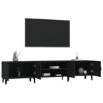Tv-Benk Svart 180X31,5X40 Cm Konstruert Tre