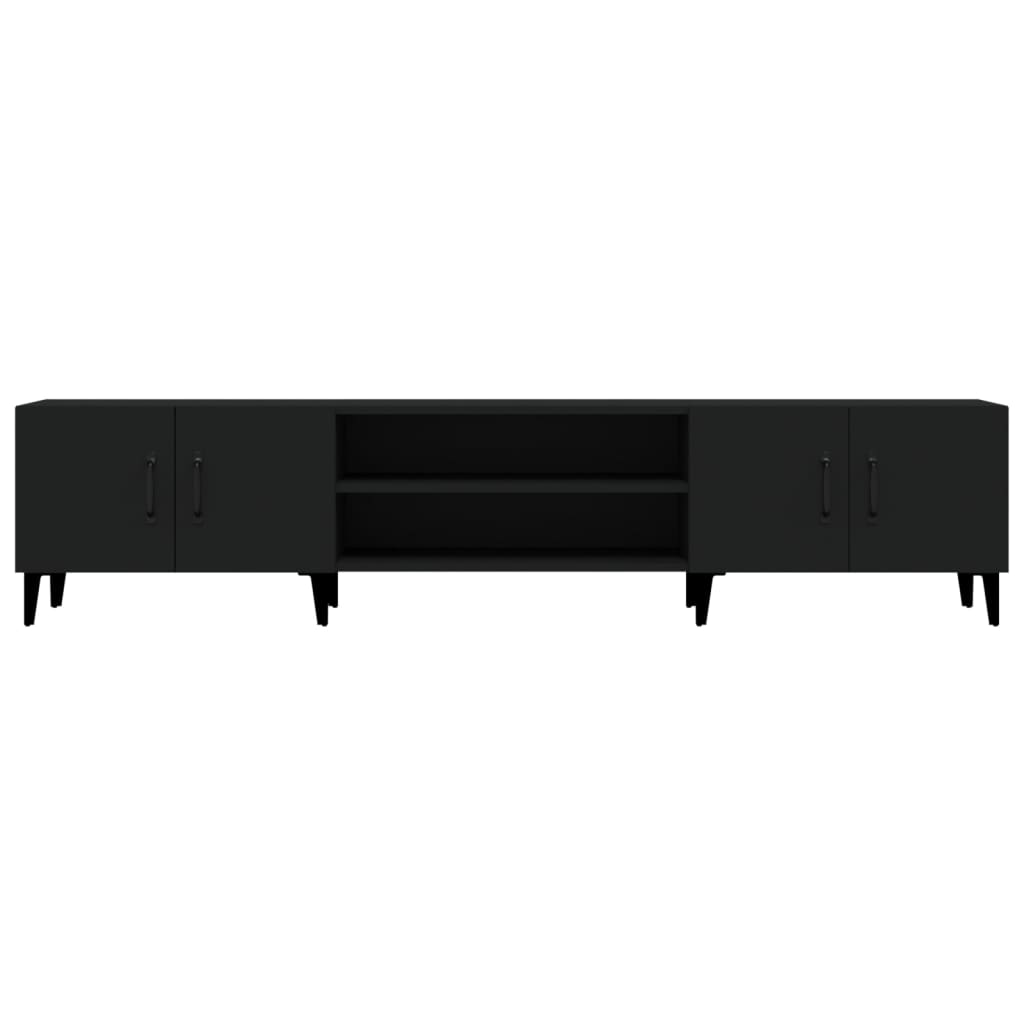 Tv-Benk Svart 180X31,5X40 Cm Konstruert Tre