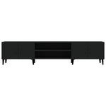 Tv-Benk Svart 180X31,5X40 Cm Konstruert Tre