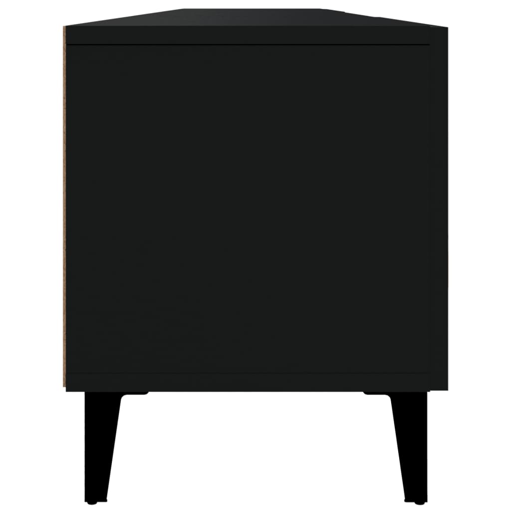 Tv-Benk Svart 180X31,5X40 Cm Konstruert Tre