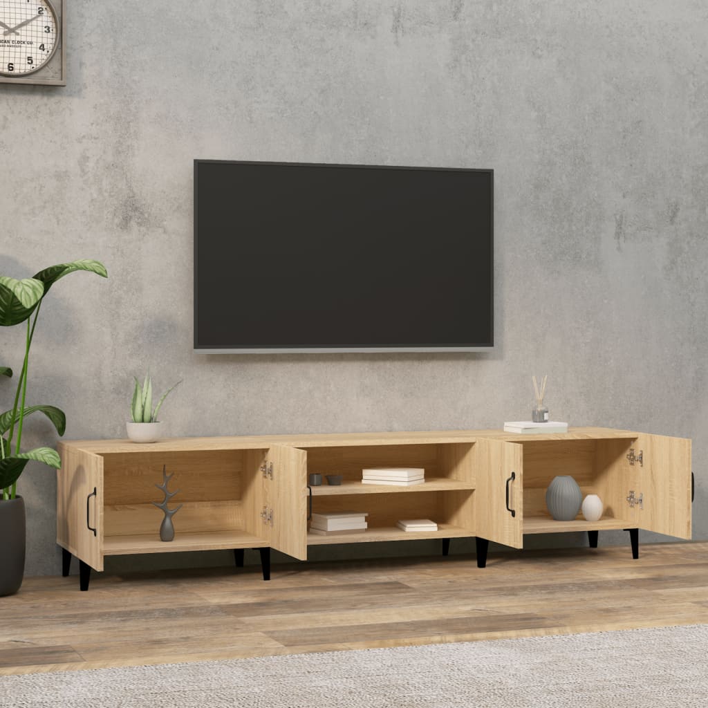 Tv-Skap Sonoma Eik 180X31,5X40 Cm Konstruert Tre