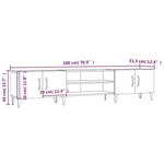 Tv-Skap Sonoma Eik 180X31,5X40 Cm Konstruert Tre