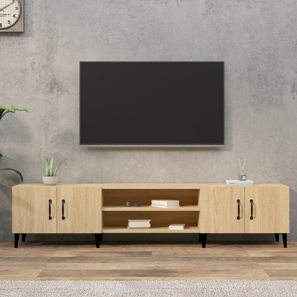 Tv-Skap Sonoma Eik 180X31,5X40 Cm Konstruert Tre