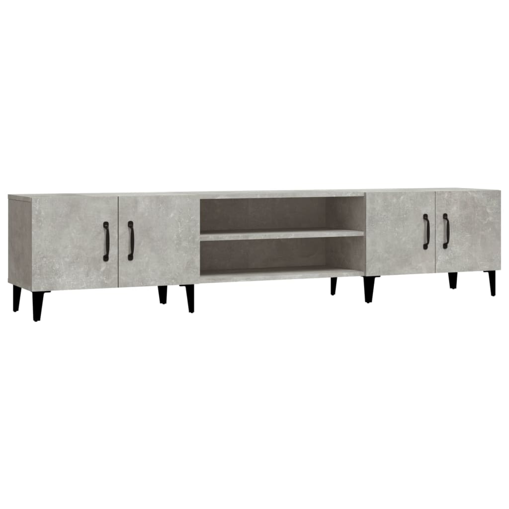 Tv-Benk Betonggrå 180X31,5X40 Cm Konstruert Tre
