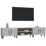 Tv-Benk Betonggrå 180X31,5X40 Cm Konstruert Tre