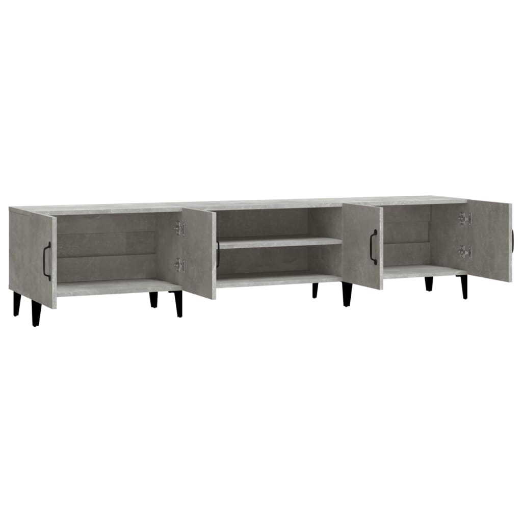 Tv-Benk Betonggrå 180X31,5X40 Cm Konstruert Tre