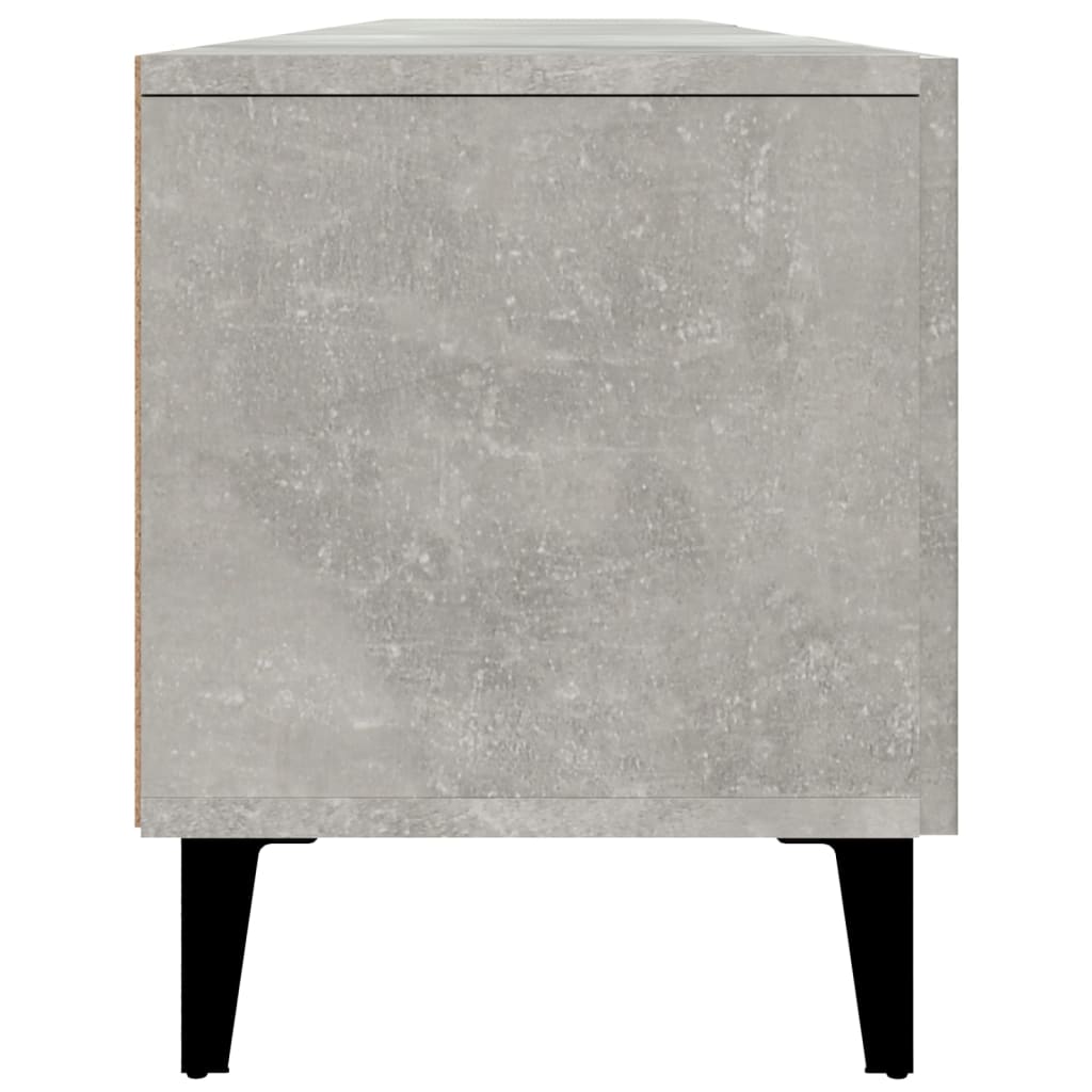 Tv-Benk Betonggrå 180X31,5X40 Cm Konstruert Tre