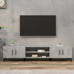 Tv-Benk Betonggrå 180X31,5X40 Cm Konstruert Tre
