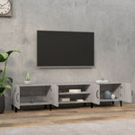 Tv-Benk Grå Sonoma 180X31,5X40 Cm Konstruert Tre