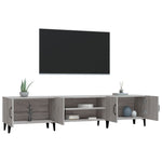 Tv-Benk Grå Sonoma 180X31,5X40 Cm Konstruert Tre