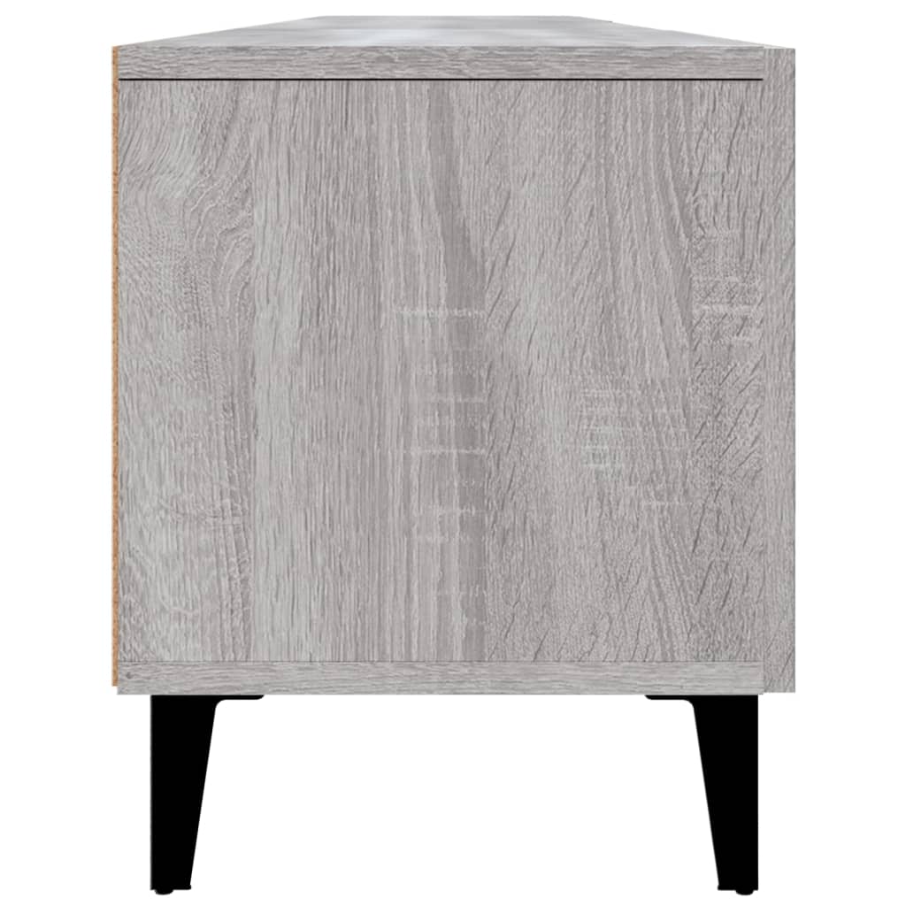 Tv-Benk Grå Sonoma 180X31,5X40 Cm Konstruert Tre